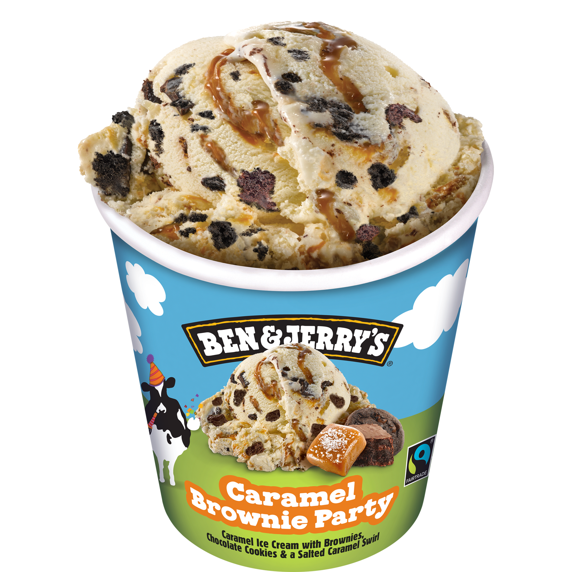 Caramel Brownie Party Original Ice Cream Pint