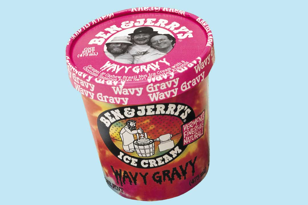 Envase de tarrina antigua Wavy Gravy